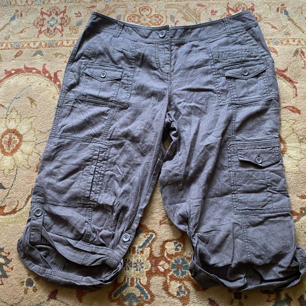 Gray Dual Length Cargo Pants, Size 12, NWT